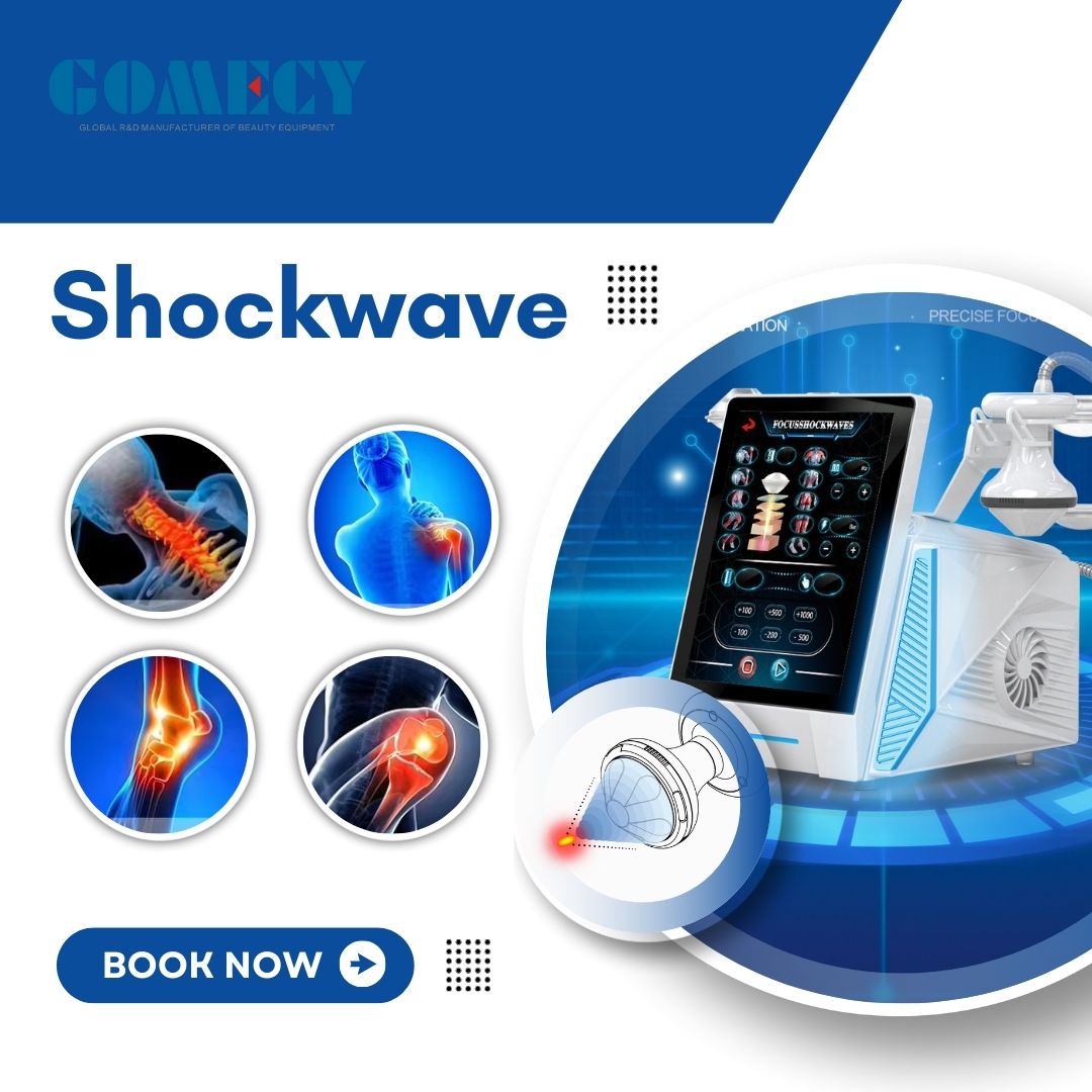 Focus Shockwave Therapy Machine For Physiotherapy Deep Tissue Healing Pain Relief Portable Apparatus For Physiotherapy