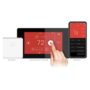 China 24 Volt 4.3in TFT WiFi Smart Thermostat With Multiple Sensors wholesale