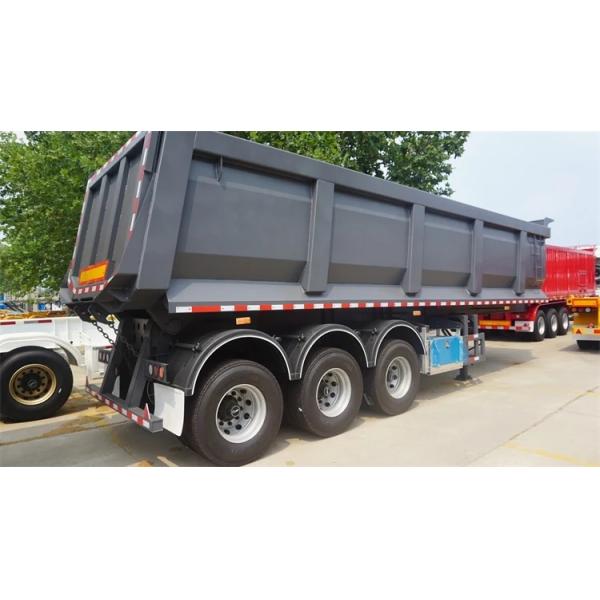 3 Axle 30CBM Semi Dump Trailer Tipper Semi Trailer Transport Sandstones, Ore