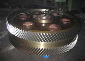China 420mm Diameter Herringbone Machining Steel Gear Wheel Large Double wholesale