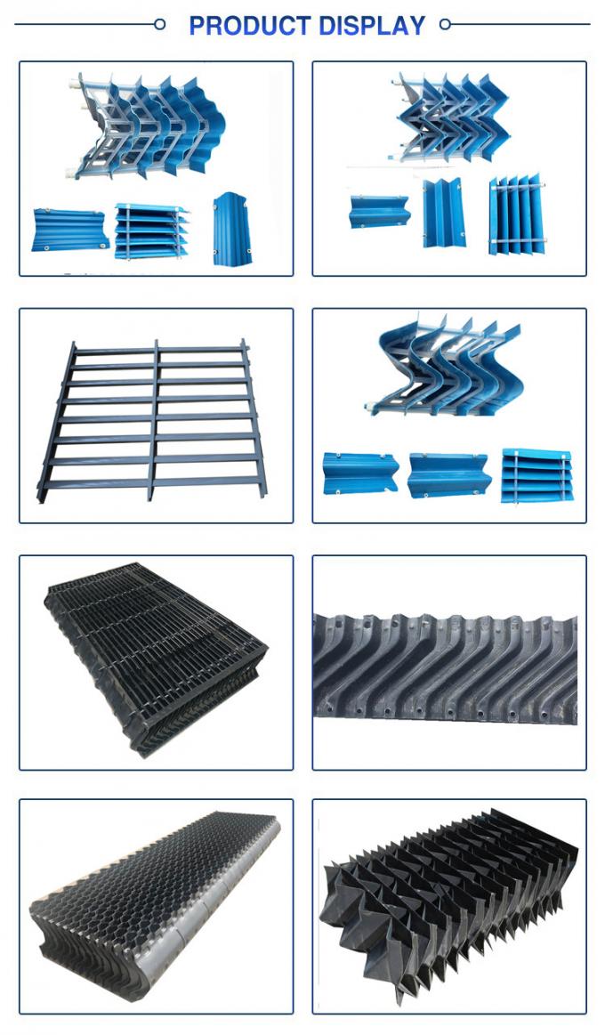 Black Honeycomb Cellular PVC Drift Eliminator Cooling Tower Components 7