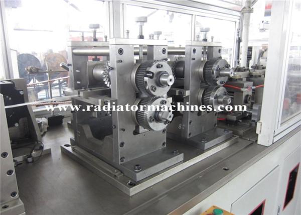 Quality High Speed Radiator Production Line For Making Heat Exchange Wavy Fins for sale