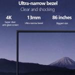 65 75 86 inch multi touch android 11 interactive flat panel display LCD digital