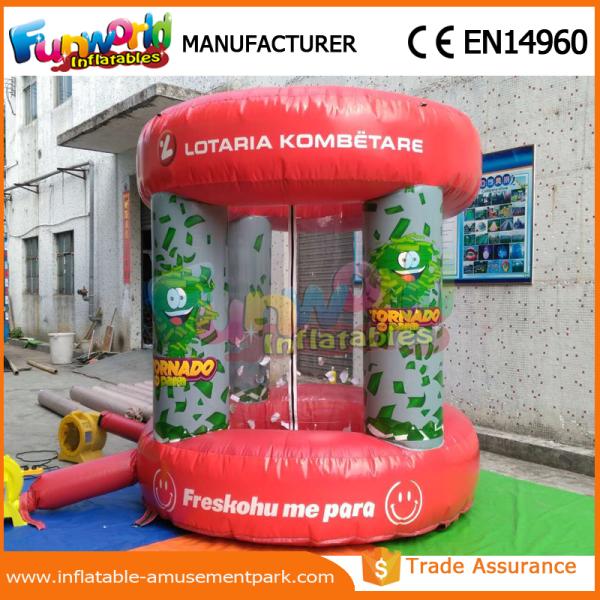 Advertisng Inflatable Money Machine / Inflatable Crash Cube for Promotion