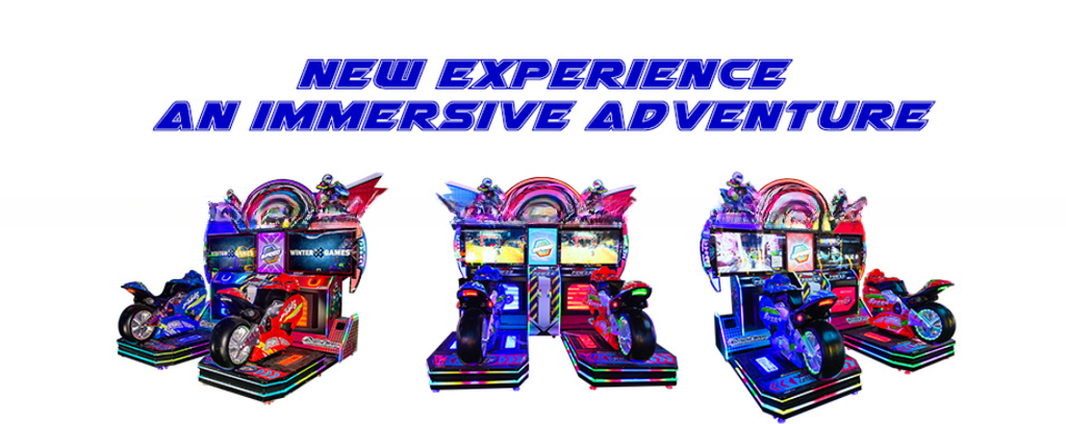 Speed R Double Players Motorcycle Arcade Game Machine Coin Operation