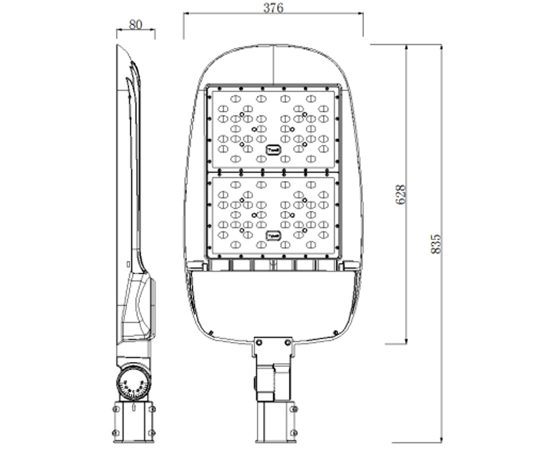 IP66 High Lumen Energy Saving 150W 300W LED Street Light with EMC RoHS CQC CE FCC LVD GS