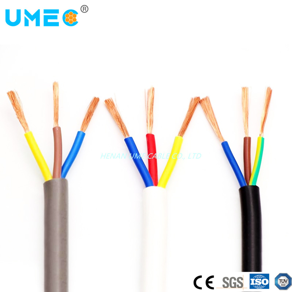 IEC60227 Electrical Rvv Power Cable H05VV-F Wire 2 X 0.75mm2 3 X 0.75mm2 Electrical Cable Wire