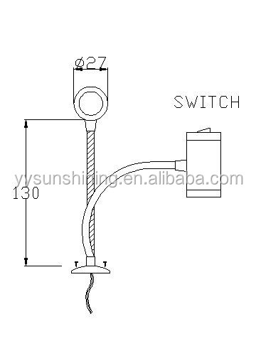Flexible Table Study LED Desktop Metal Desk Reading Lamp for Children or CNC Machine