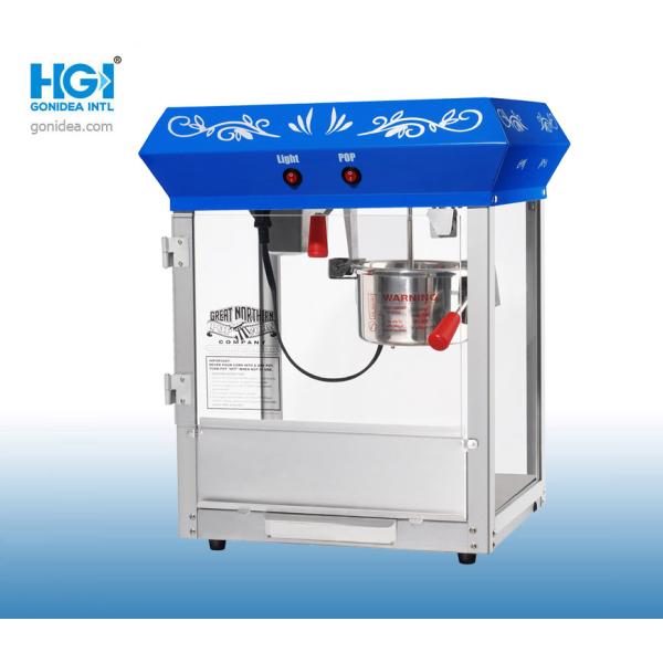 Automatic 4 Ounce Popcorn Maker Machine 50Hz 220V Anti Explosion Glass