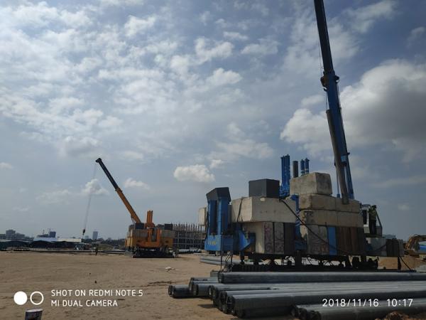 Quality No Noise Hydraulic Piling Rig Machine Energy Saving ISO9001 Certification for sale