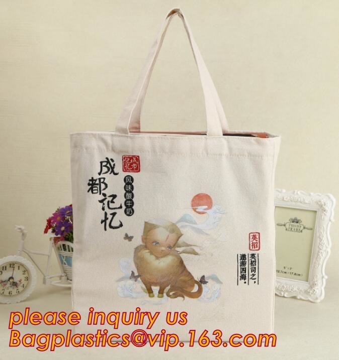 Custom silk screen printed Cotton material handle style blank natural cotton canvas bag without logo bagplastics bagease