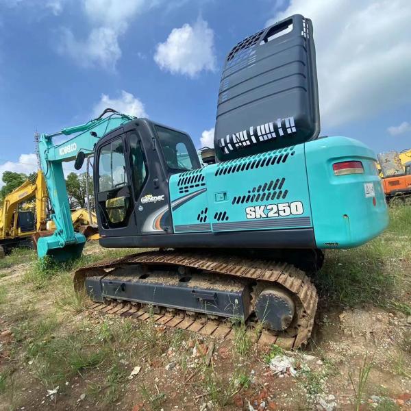 25tons Kobelco SK250-8 Second Hand Kobelco Excavators Fuel Saving Hydraulic System