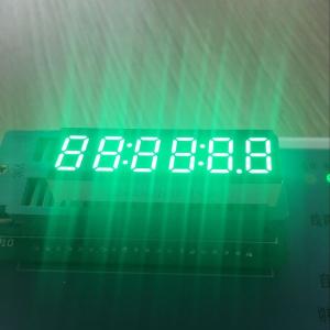 China Long Lifetime Digital Clock Display Pure Green 0.36&quot; 6 Digit For Instrument Panel wholesale