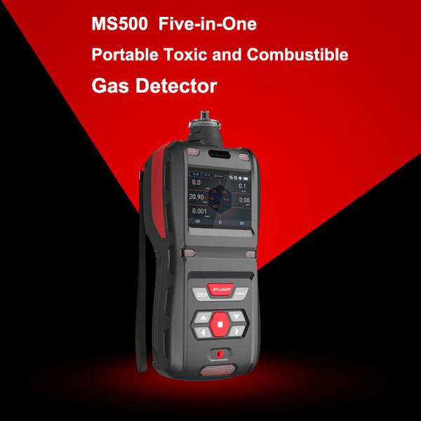 5 In 1 Portable Toxic Combustible Real Time Oxygen Concentration Detector IP66 ODM