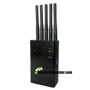 China 5 Antennas 2.5w Portable Signal Jammer Blocker GSM 3G 4G Wifi GPS Mobile Signal Jammer Blocker With Inner Fan Cooling on sale