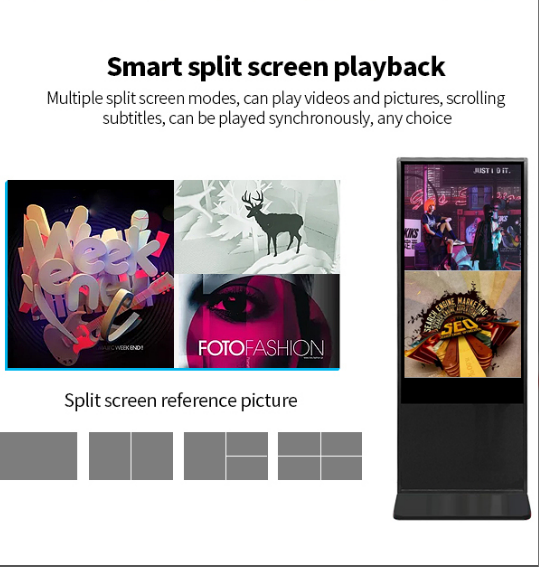 43 Inch Smart Wifi Digital Signage Remote Control Network Advertising Kiosk Support Both Android Or Windows