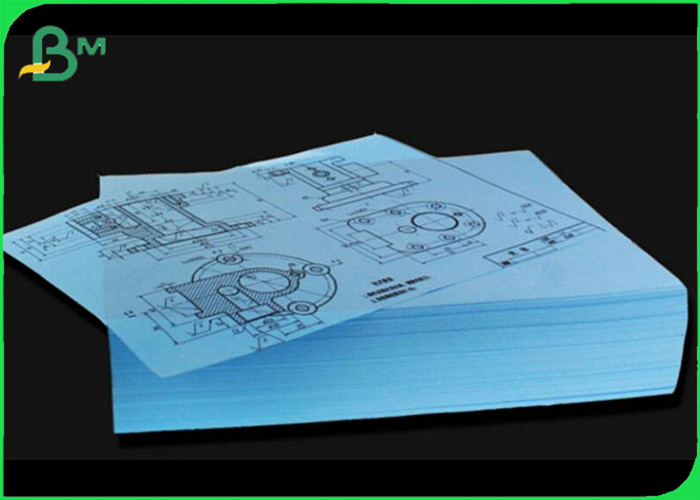 80GSM A0 A1 20LB Blue Printing Plotter Paper For Architecture Drawing