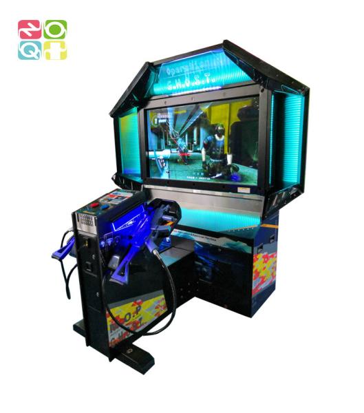 Quality Amusement Simulating Shooting Arcade Machine Coin Operated With 55 Inch LCD for sale