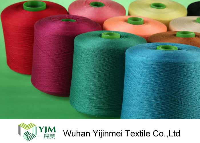 High Tenacity Bright Virgin Polyester Staple Yarn , Polyester Core Spun Yarn