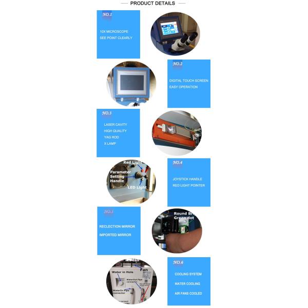 Silver Laser Soldering Equipment 300 Watts , YAG Laser Electron Beam Welding Machine