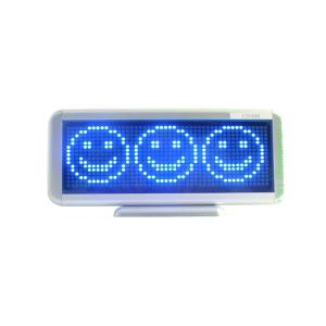 China Blue LED Moving Sign Message Programmable Scrolling Display Rechargeable/Edit by PC C1648B wholesale