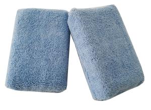 Car Wax Applicator Pad Microfiber Car Care 12x8x3cm Rectangle Foam Cloth For Car Wash