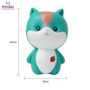Interactive 112x74mm Latex Cat Playing Ball
