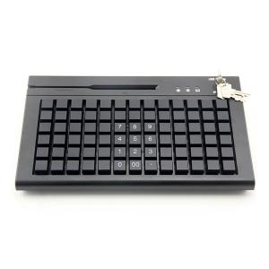 China 78 Keys Cherry MX Membrane POS Programmable Keyboard With Swipe Card Reader wholesale