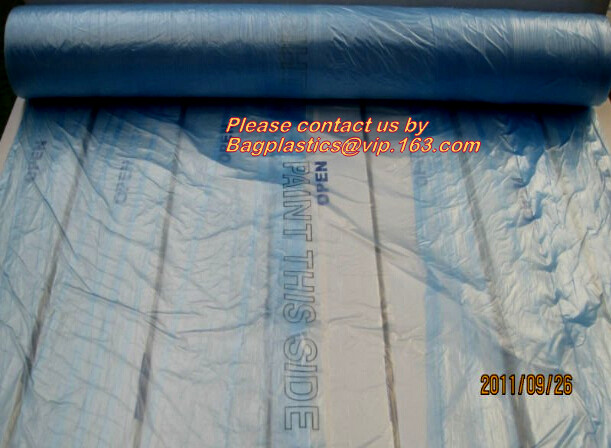 Auto Paint Plastic Protection Masking Film Car Accessories, Disposable car accessories paint masking film,PE semi-fini