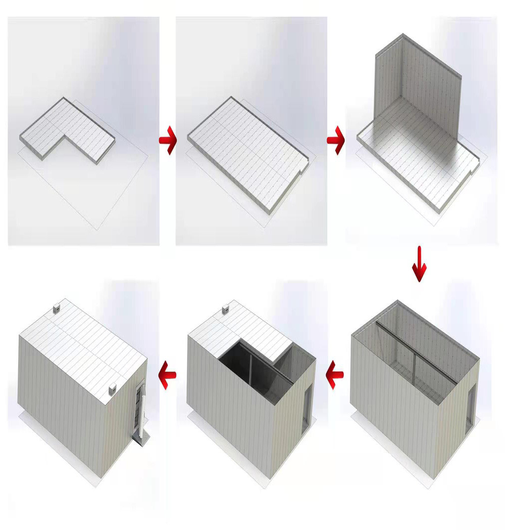 Solid Length 7000mm Width 5000mm Safe Room Wall Panels For Vaults