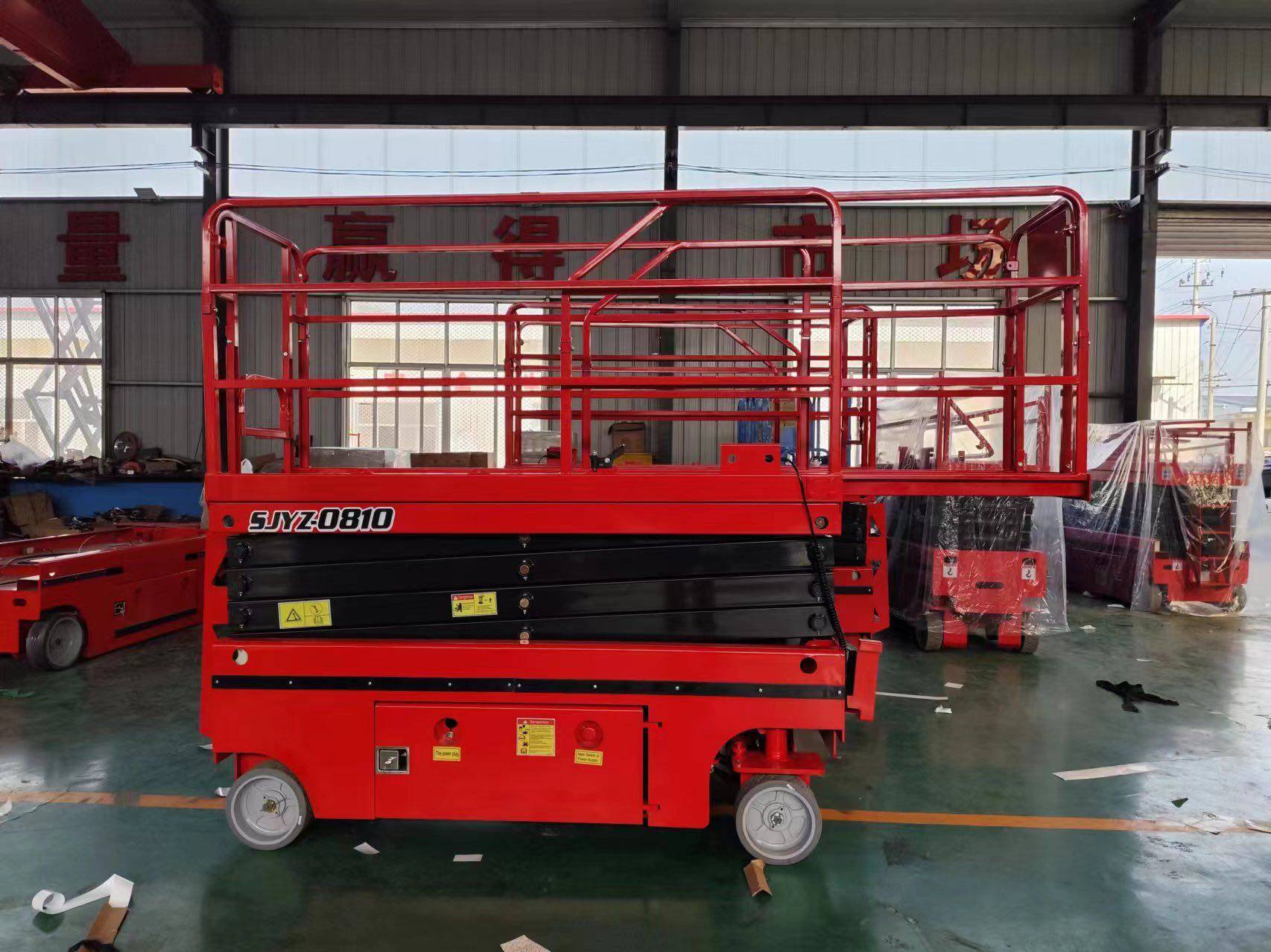 450 kg capacity 8 m 10 m self-propelled double scissor aerial work electric hydraulic platform lift