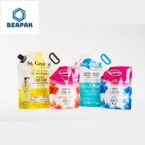 China Biodegradable Juice Drink Stand Up Liquid Pouch With Spout wholesale