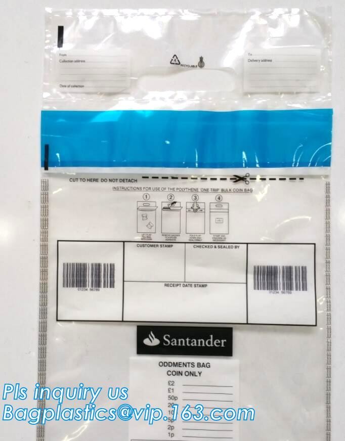 Plastic Money/Evidence Security Envelopes Cash Deposit Seal Bags, Bank Industrial Use cash security deposit bags, bageas