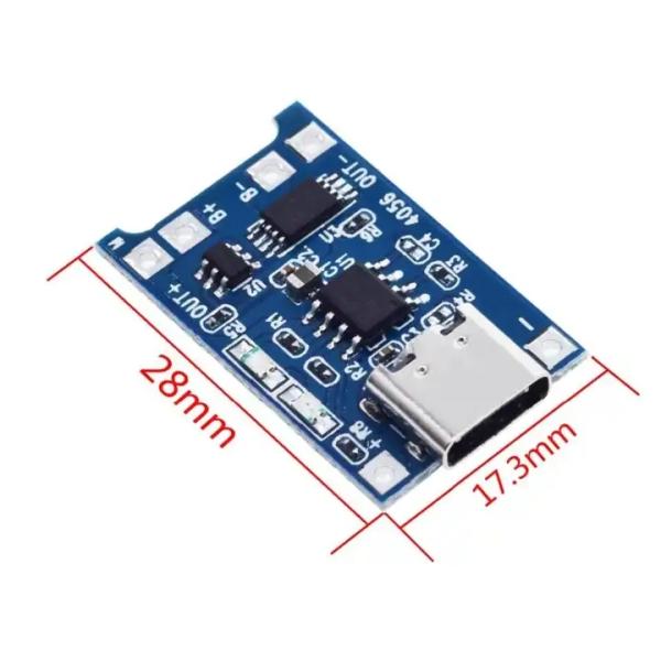TP4056 1A lithium battery charging board 18650 charger module with charging protection