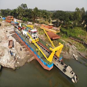 China Diesel Engine Sand Cutter Suction Dredger for River Mud Dredging Depth 0.5 Meter -30 Meter wholesale