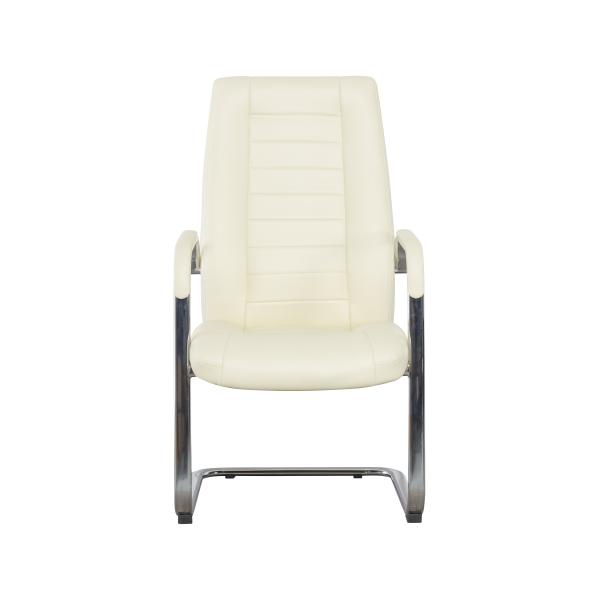 Chinese Factory Pu Office Leather Chair Medium Back Visitor Chair