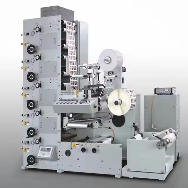 Multi Color Self Adhesive Car Sticker Flexo Label Printing Machine 6 Colour