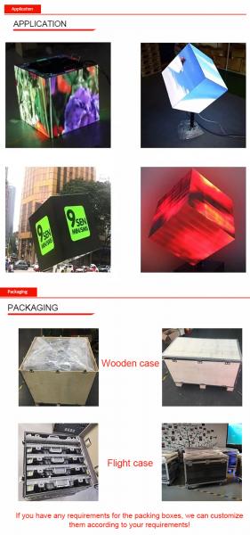 5 Faces Indoor Advertising LED Cube Display Magic Shaped Screen P2.5