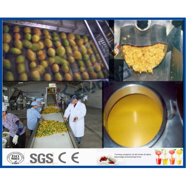 Mango Juice Processing Mango Pulp Processing Machinery , Mango Processing Machine
