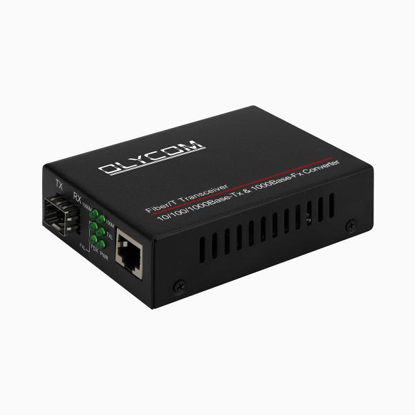 Quality Multimode Media Converter Gigabit 850nm SFP Ethernet Unmanaged 2KM CE FCC Compliant for sale