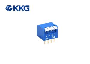 China 4 Position Dual Inline Package DIP Switch ISO9001 Approved 1000gf max wholesale