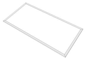 China SMD2835 Epistar 2x4 Led Light Panel CRI >80 Commercial Led Panel 1200x600 on sale