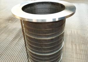 Reverse Flange Wedge Wire Rotary Screen Drum, Filter Element Johnson Wire Screen