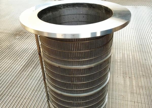 Quality Reverse Flange Wedge Wire Rotary Screen Drum, Filter Element Johnson Wire Screen for sale