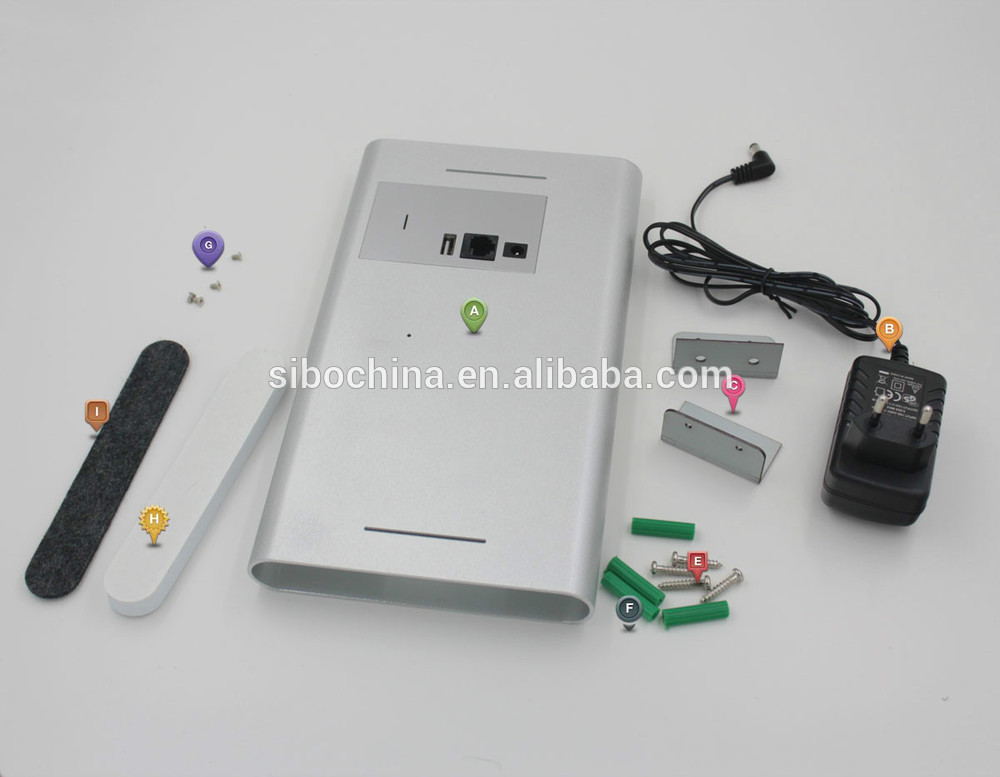 7 inch Aluminium Enclosure wall mounted Android 4.2 system tablet for Automation Control with POE Wifi RAM 1GB ROM 8GB 