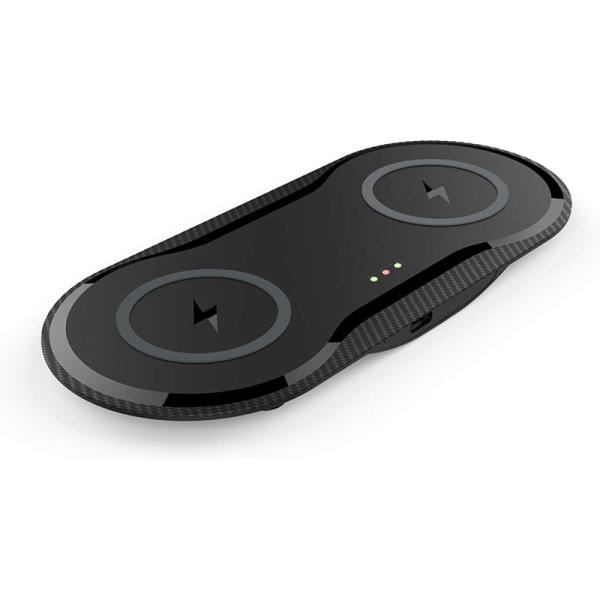 Quality 2 In 1 Qi 15W Multi Function Wireless Charger Pad Custom Logo for sale