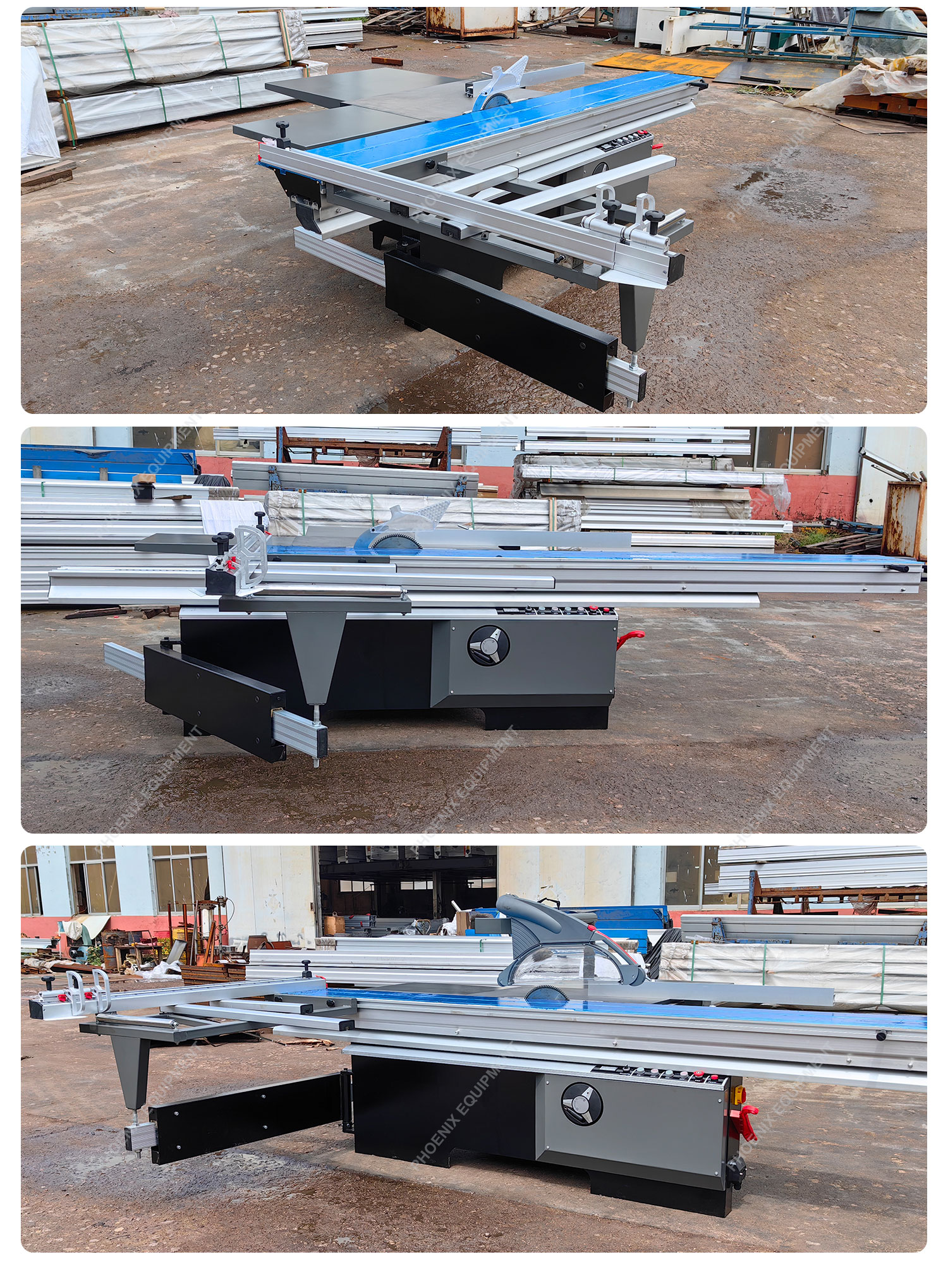 Home Woodworking Automatic Sliding Mitre Saw with 3200mm Sliding Table and Wood Lift