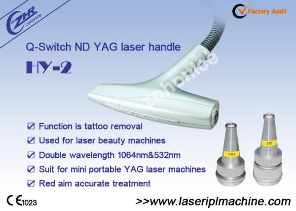 Quality 1064nm 532nm Double Wavelength Q Switch Nd Yad Laser Handle for sale