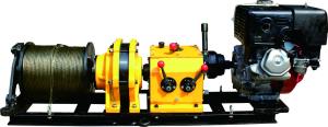 China 5T Diesel Engine Honda Gasoline Cable Pulling Winch on sale