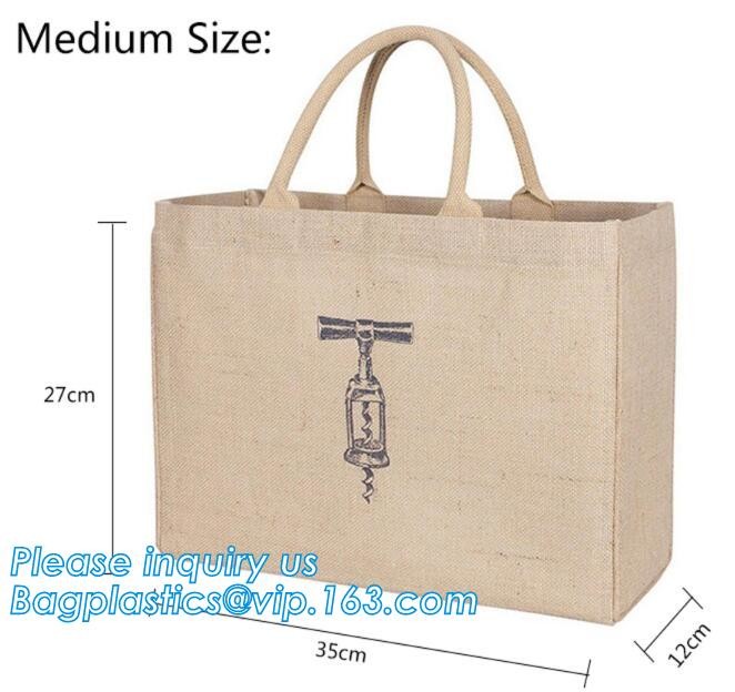 JUTE STORAGE BASKET WITH COTTON ROPE HANDLES,Burlap fabric jute toy storage basket for home storage organization bagease